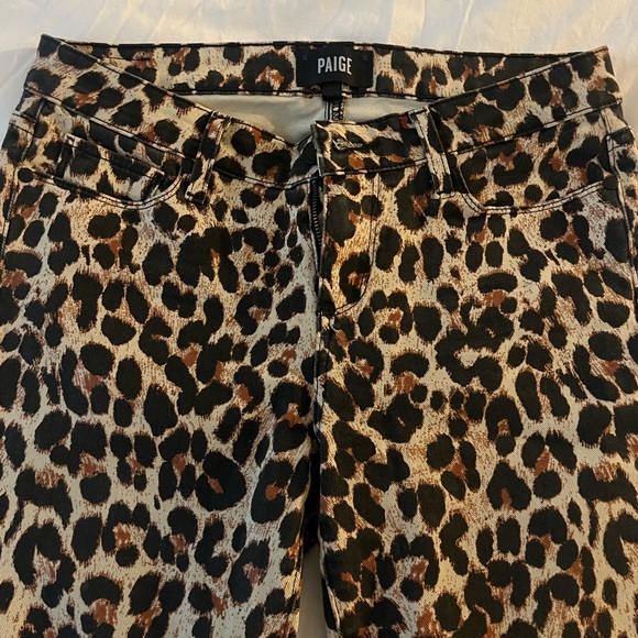PAIGE Leopard Jeans sz 27 - Picture 4 of 7